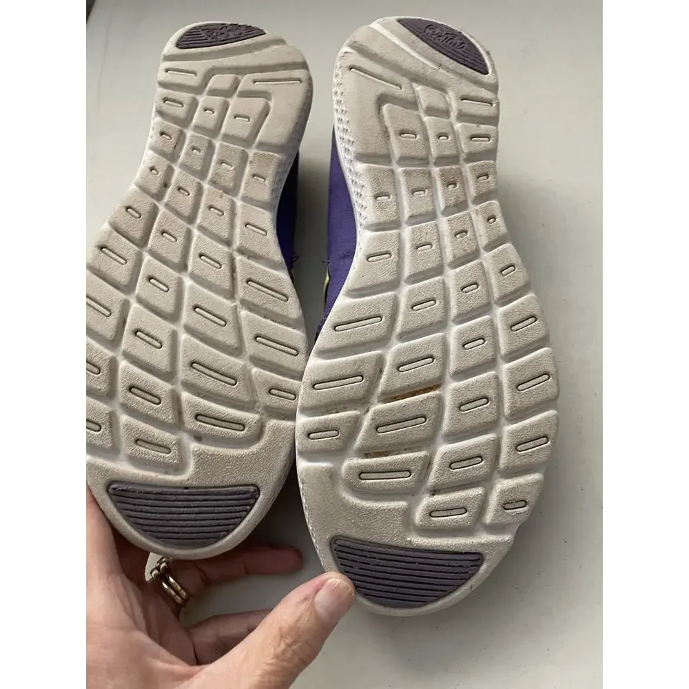rykä Sneakers Women's 7.5M Purple & Yellow Elastic Bands Walking Shoe